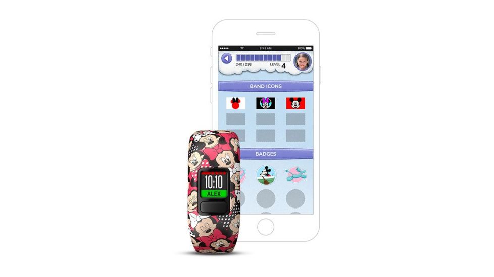 Garmin Vivofit jr2, English Only, Stretchy, Minnie Mouse 010-01909-20