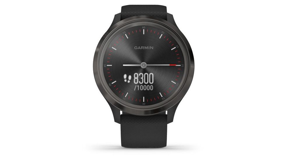 Garmin Vivomove 3 Hybrid Smartwatch, Black/Slate, 010-02239-01
