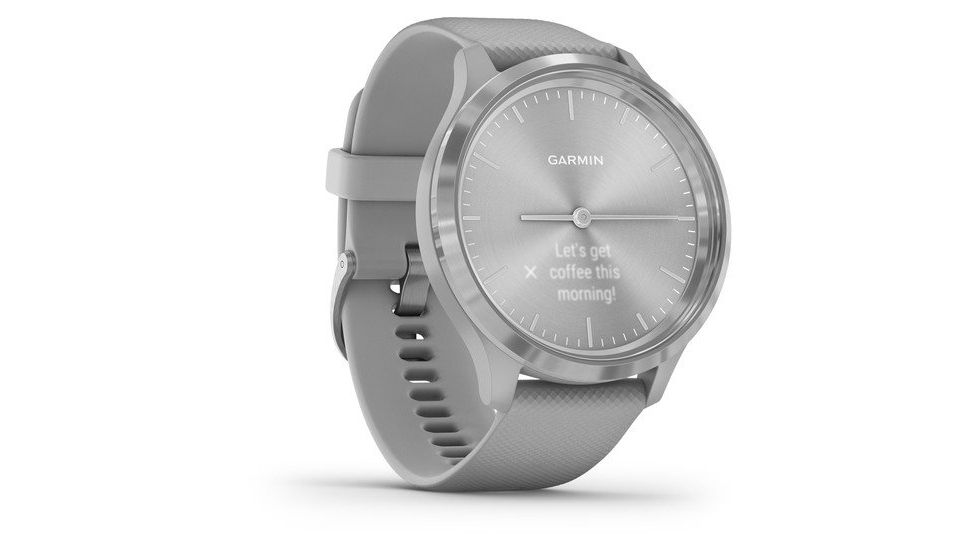 Garmin Vivomove 3 Hybrid Smartwatch, Powder Gray/Silver, 010-02239-00