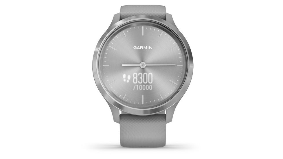 Garmin Vivomove 3 Hybrid Smartwatch, Powder Gray/Silver, 010-02239-00