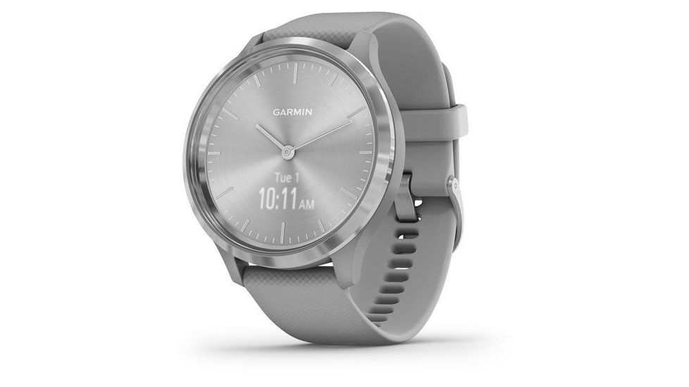 Garmin Vivomove 3 Hybrid Smartwatch, Powder Gray/Silver, 010-02239-00