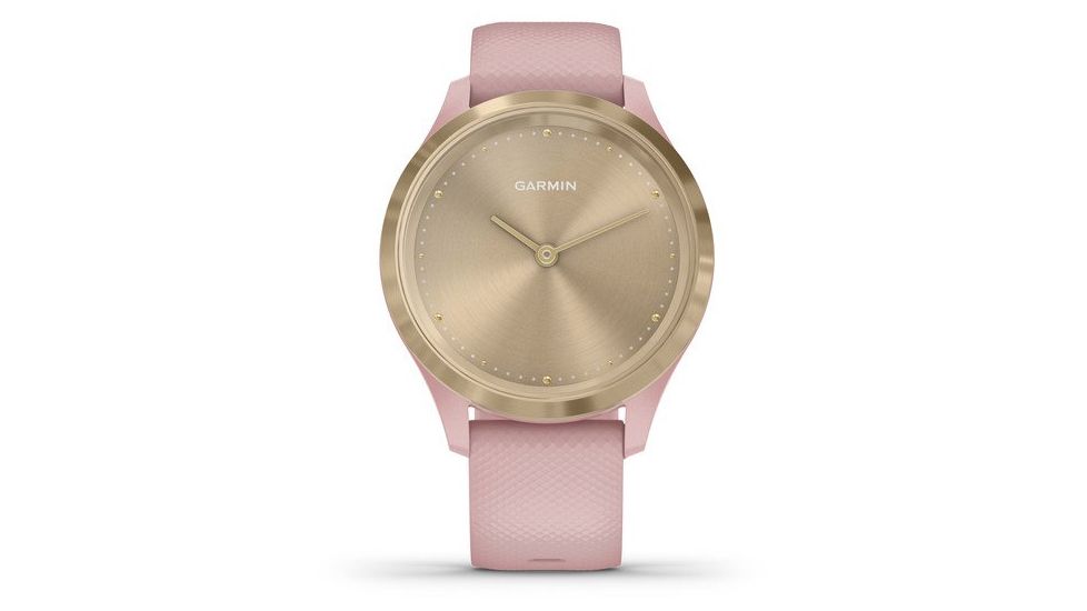 Garmin Vivomove 3S Hybrid Smartwatch, Dust Rose/Light Gold, 010-02238-01