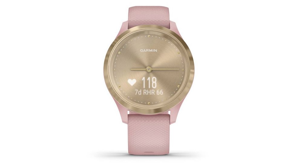 Garmin Vivomove 3S Hybrid Smartwatch, Dust Rose/Light Gold, 010-02238-01