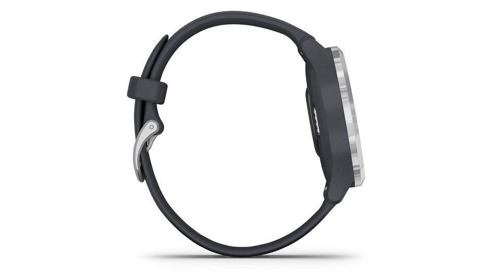Garmin Vivomove 3S Hybrid Smartwatch, Granite Blue/Silver, 010-02238-00