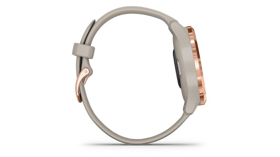 Garmin Vivomove 3S Hybrid Smartwatch, Light Sand/Rose Gold, 010-02238-02