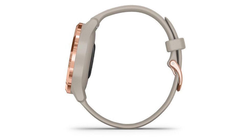 Garmin Vivomove 3S Hybrid Smartwatch, Light Sand/Rose Gold, 010-02238-02