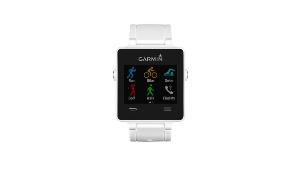 Garmin vvoactive GPS Smartwatch with Heart Rate Monitor, White 010-01297-11