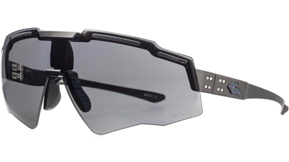 Gatorz Blastshield B2 Sunglasses, Black, Matte Black Logo, MilSpec Ballistic Smoke &amp; Clear Array, w/ Anti-Fog, ANSI Z87.1, Black, One Size, 841235127427
