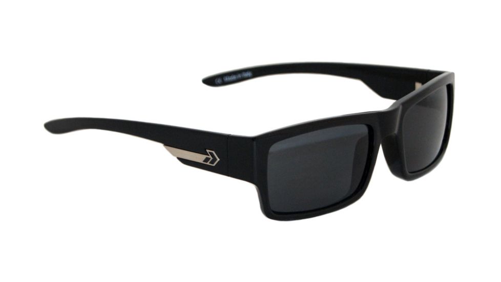 Gatorz Capblk01Bk Capone Black Frame Gray Lens Sunglasses