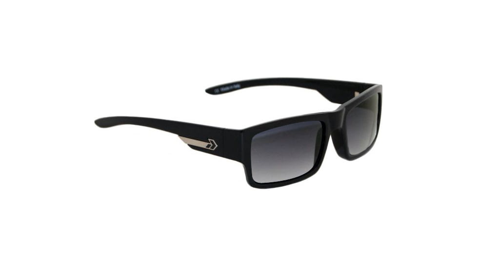 Gatorz Capone - Black Frame, Gray Fade Lens Sunglasses CAPBLK01FBK