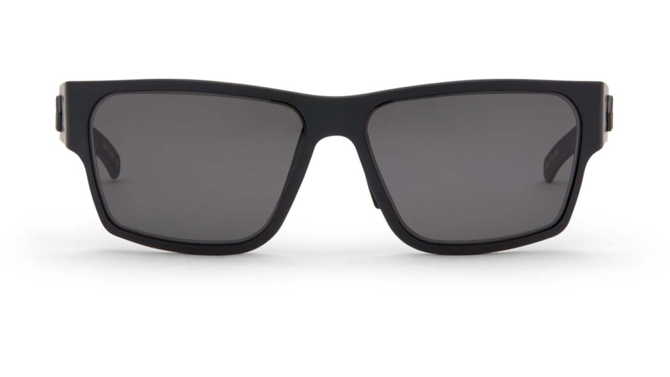 Gatorz Delta M4 Sunglasses, Matte Black Frame, Smoke Polarized Lens, Matte Black Plug, GZ-05-011