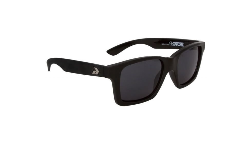 Gatorz Iamblk01pBk Iam Black Frame Polarized Grey Lens Sunglasses