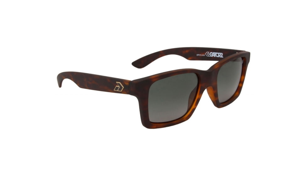 Gatorz Iammto17fpMto Iam Matte Tortoise Frame Green Fade Polarized Frame Sunglasses
