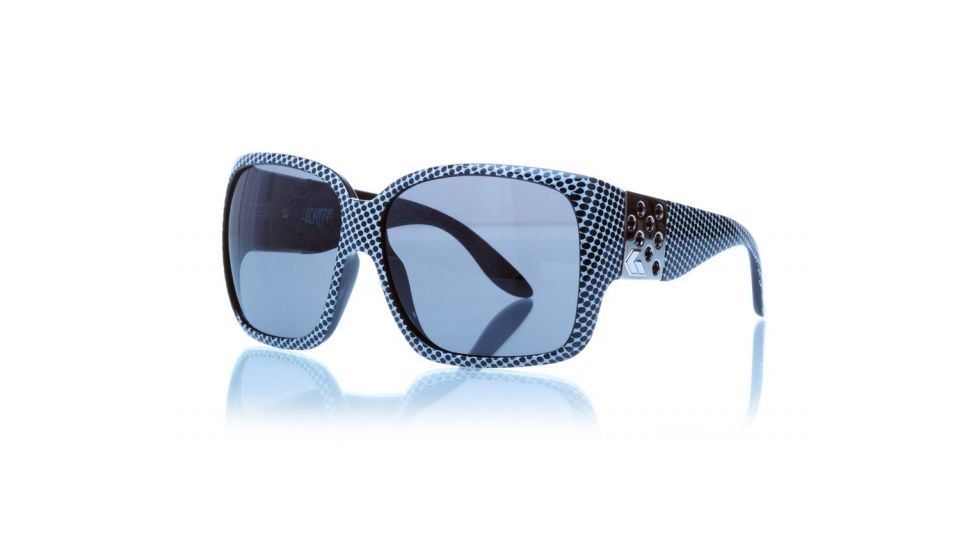 Gatorz Lorbwh01Bwh Lorita Black White Polka Dot Frame Grey Fade Lens Sunglasses