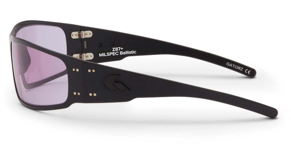 Gatorz Magnum Milspec Ballistic Z87.1 Sunglasses, Blackout Frame, Shooting Low Light, w/Anti-Fog Lens, GZ-01-029
