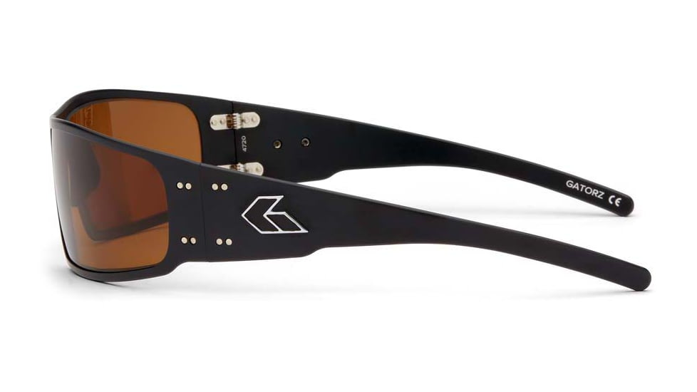 Gatorz Magnum Sunglasses, Black Frame, Brown Polarized Lens, GZ-01-045