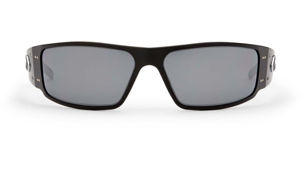 Gatorz Magnum Sunglasses, Black Frame, Smoked Polarized W/ Chrome Mirror Lens, GZ-01-025