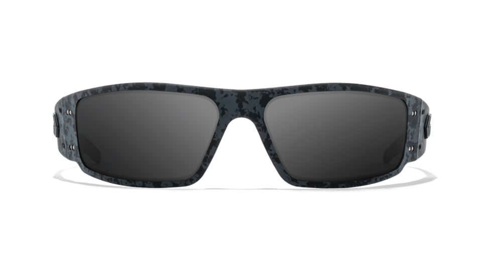 Gatorz Magnum Sunglasses, Stealth Grafitti Frame with Black Logo, Smoke Polarized Lenses, GZ-01-523