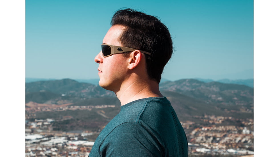 Gatorz Magnum Sunglasses, Stealth Grafitti Frame with Black Logo, Smoke Polarized Lenses, GZ-01-523