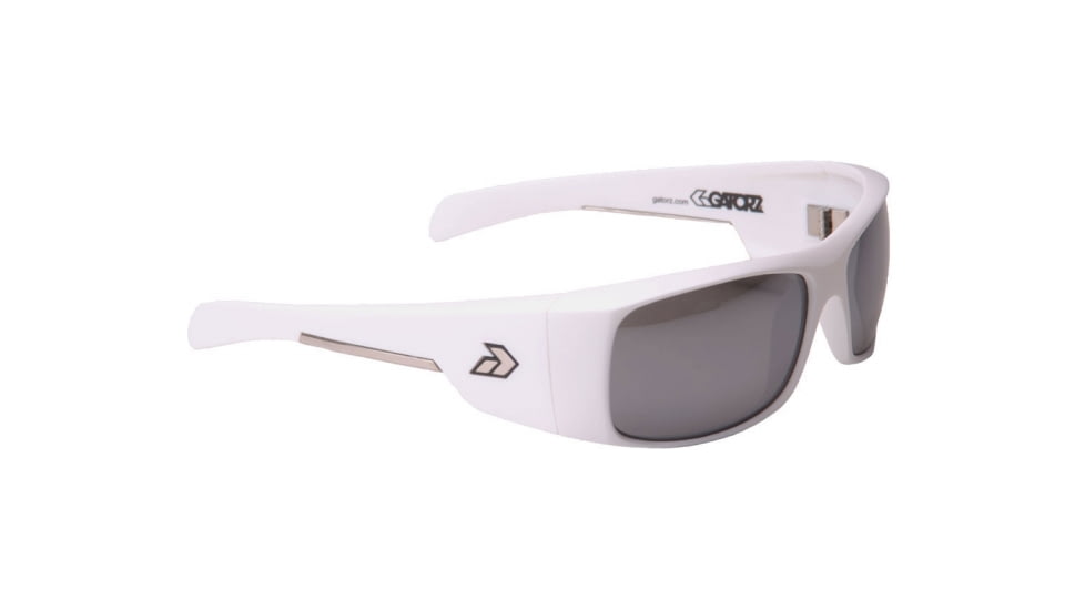 Gatorz Mlkmwh02pMwh Malkin Matte White Frame Chrome Polarized Lens Sunglasses