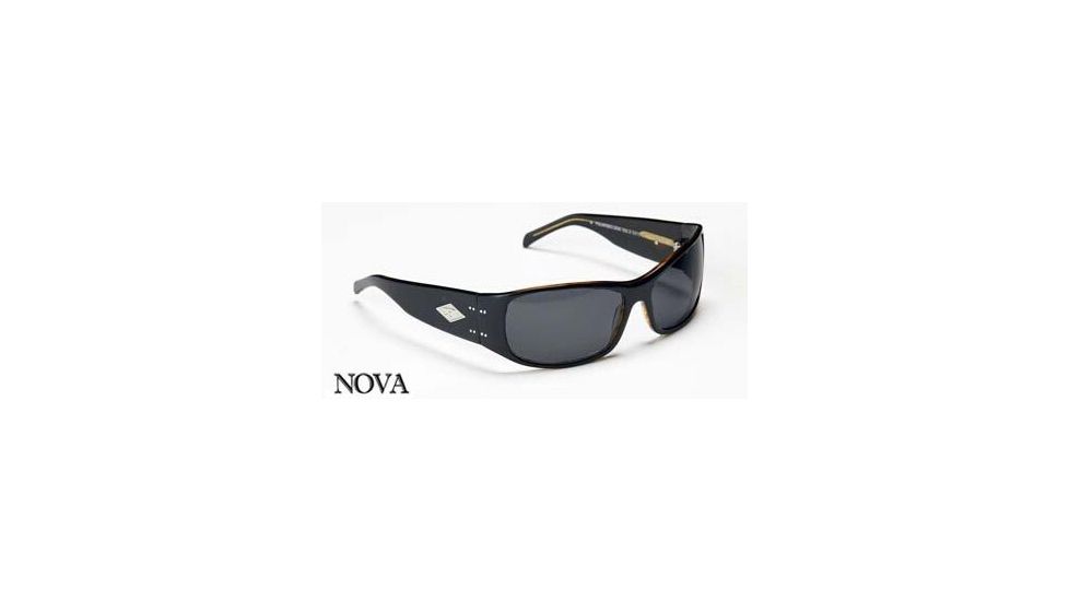 Gatorz Nova, Black/Brown Frame, Polarized Grey Lens