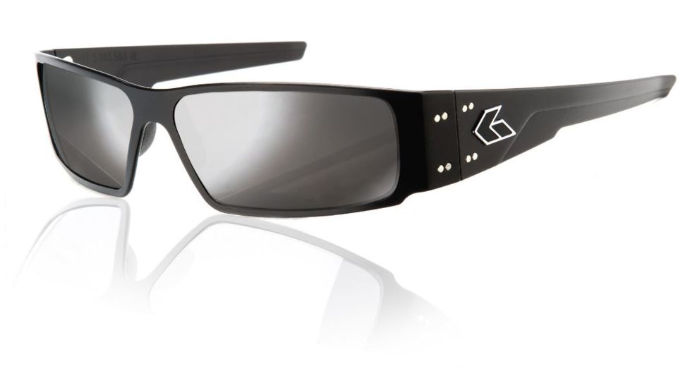 Gatorz Octane Sunglasses, Black Frame, Chrome Lens OCTBLK02