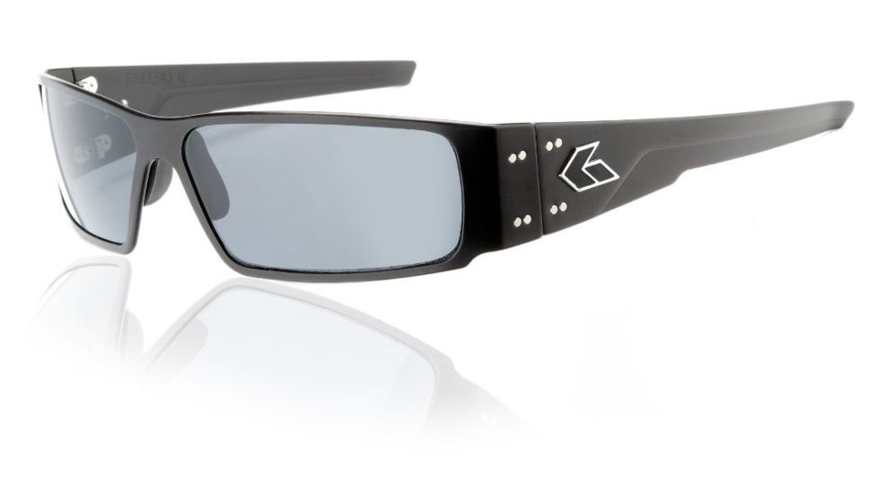 Gatorz Octane Sunglasses, Black Frame, Grey Lens OCTBLK01