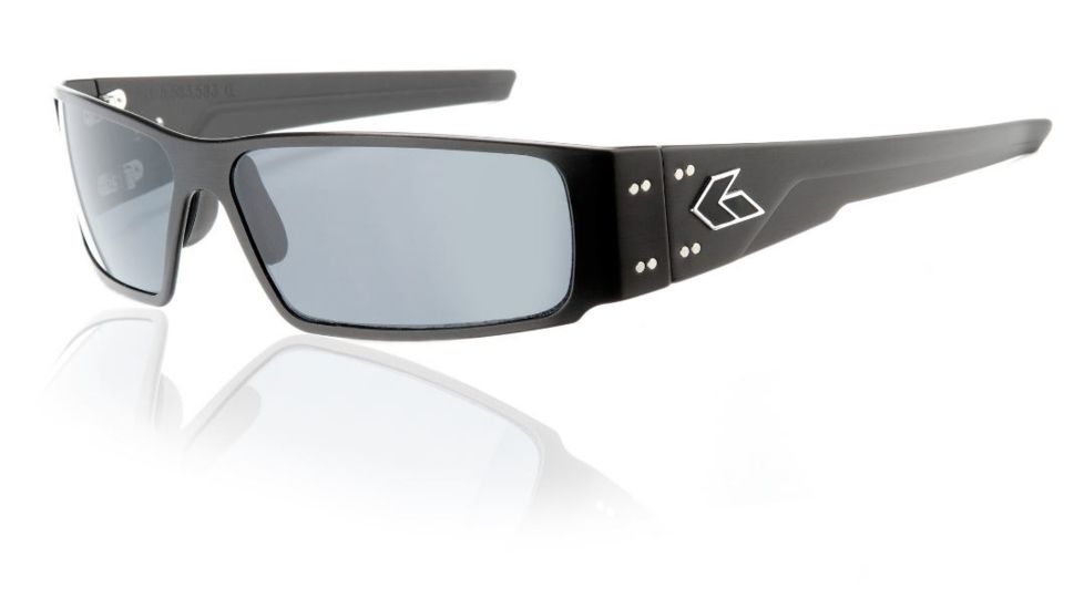 Gatorz Octane Sunglasses, Black Frame, Grey Polarized Lens OCTBLK01P
