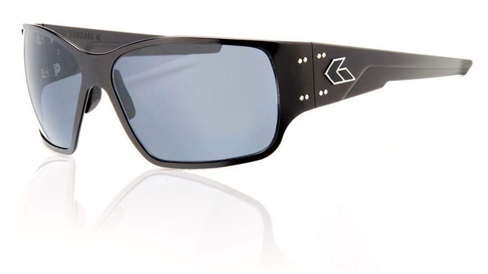 Gatorz Rage Sunglasses, Black Frame, Grey Lens, RAGBLK01