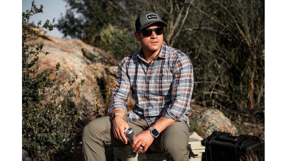 Gatorz Rig Sunglasses, Black Frame with Black Logo, MilSpec Ballistic, Anti-Fog Smoke Lenses, GZ-14-002