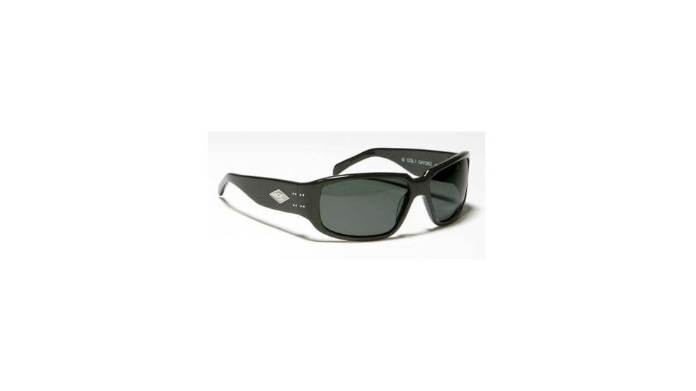 Gatorz Saphron Sunglasses, Black Frame, Polarized Grey Lens