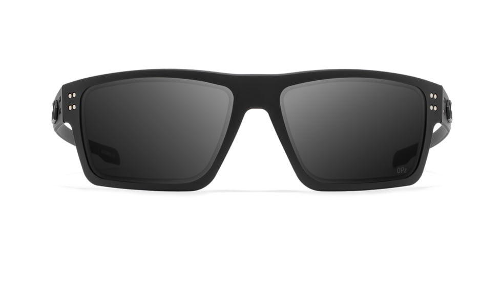 Gatorz Sentix Glasses, Black/Matte Black Logo/Polarized Smoke, Medium, GZ-18-010