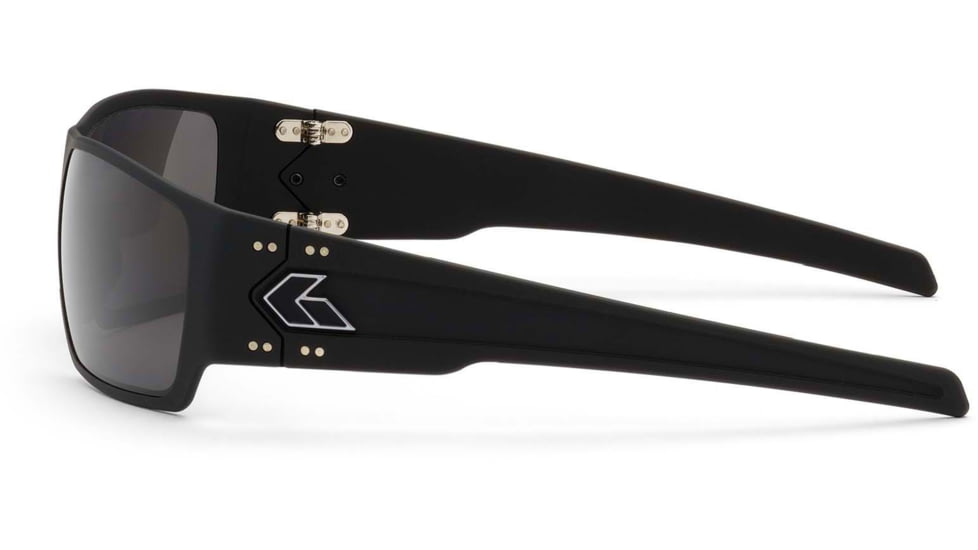 Gatorz Specter Sunglasses, Black, Smoke w/ Silver Logo, Black, GZ-08-031