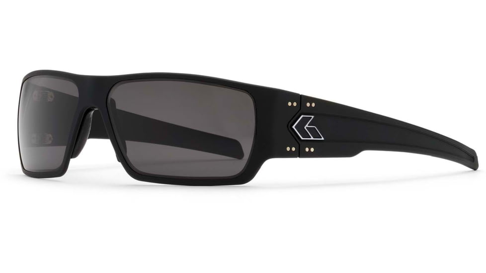 Gatorz Specter Sunglasses, Black, Smoke w/ Silver Logo, Black, GZ-08-031