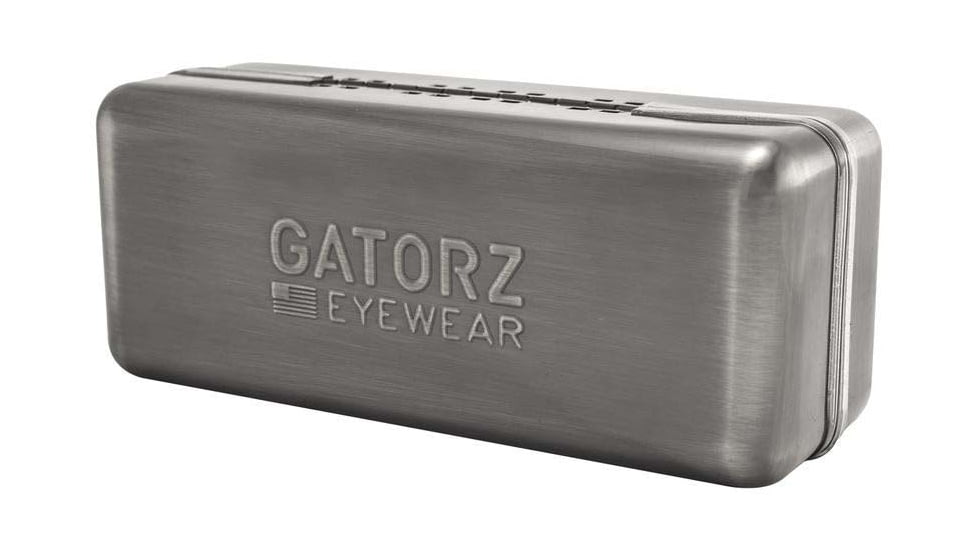 Gatorz Specter Sunglasses, Cerakote Black Frame, Brown Polarized w/Silver Mirror Lens, GZ-08-422