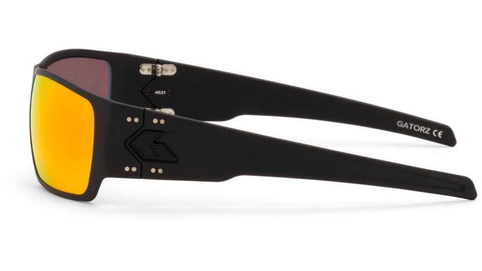 Gatorz Specter Sunglasses, Cerakote Blackout Frame, Smoke Polarized w/Sunburst Mirror Lens, GZ-08-413