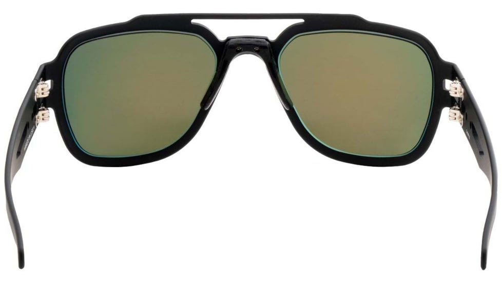 Gatorz Stark Sunglasses, Blackout Frame, Smoke Polarized w/Sunburst Mirror Lens, GZ-06-014