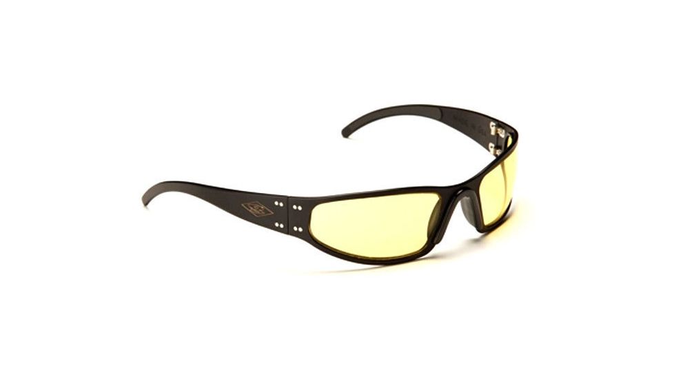 Gatorz Converter Sun Glasses, Black Frame, Yellow Lens