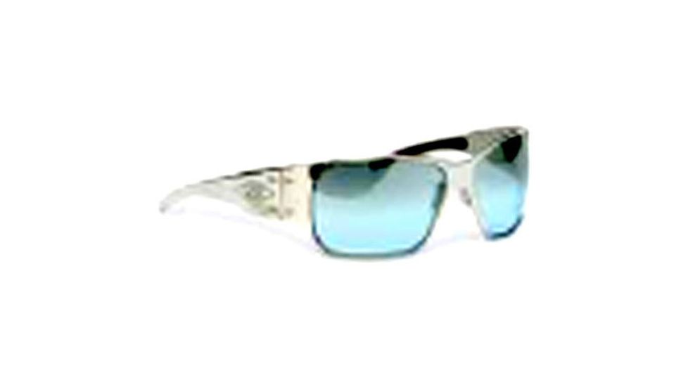 Gatorz Fury Sun Glasses, Polish Frame, Blue Gradient Lens