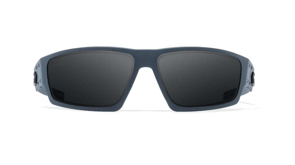 Gatorz Warhawk Sunglasses, Slate, Matte Black Logo, MilSpec Ballistic Smoke, w/ Anti-Fog, ANSI Z87.1, Slate, One Size, 841235127359