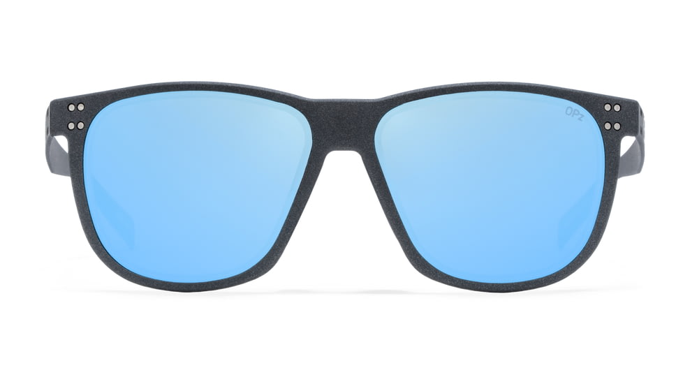 Gatorz Wraith Sunglasses, Graphite, Engraved Logo, Digitally Optimized Polarized Smoke, Blue Mirror w/ Anti-Reflective Coating, 841235127816