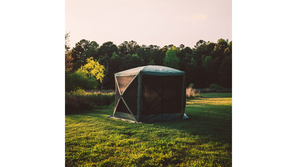 Gazelle G5 5-Sided Portable Gazebo, Pop-Up Hub Screen Tent with 3 free Wind Panels, Alpine Green, 4-Person, GK909