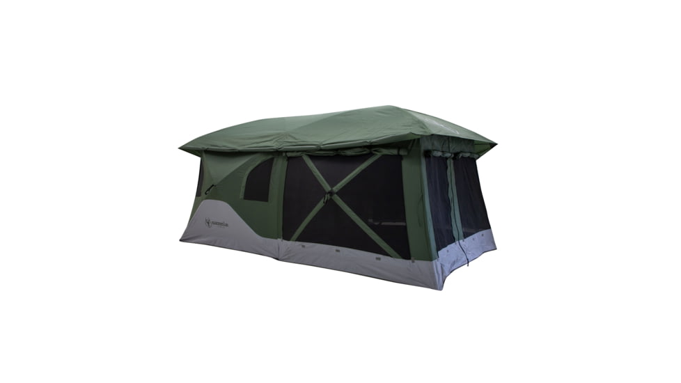 Gazelle Gazelle T3 Tandem Pop-Up Portable Camping Hub Tent, Alpine Green, 6-Person, GT350GR
