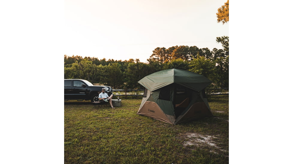 Gazelle T4 Hub Tent Overland Edition, Alpine Green &amp; Oak Moss, 4-Person, GT401GR