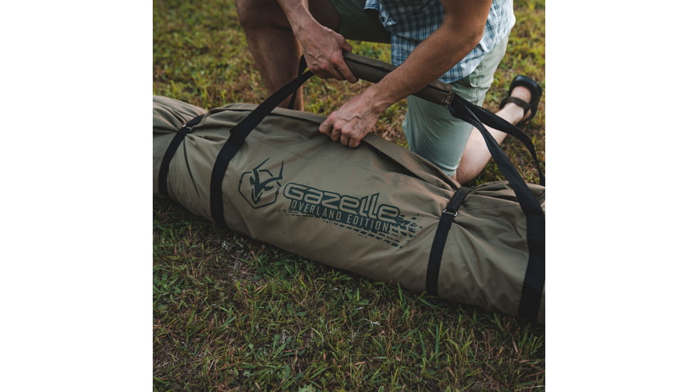 Gazelle T4 Hub Tent Overland Edition, Alpine Green &amp; Oak Moss, 4-Person, GT401GR