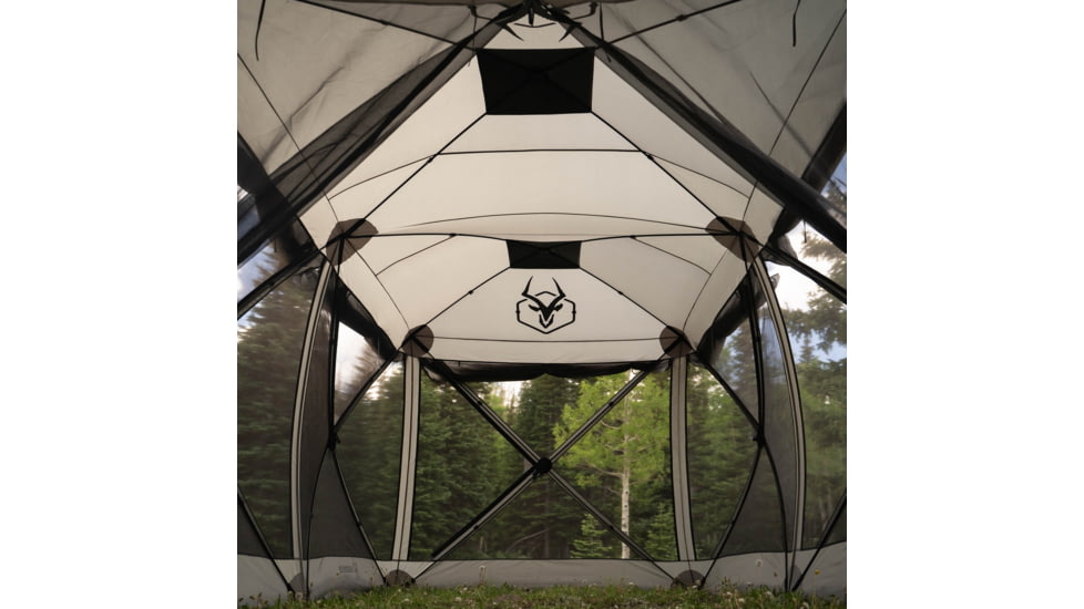 Gazelle Tandem Gazebo Tent, Easy Pop-Up Hub Screen Tent, Durable, TriTech Mesh, Waterproof, UV Resistant, 10-Person, Agave Green, 10-Person, GG800AG