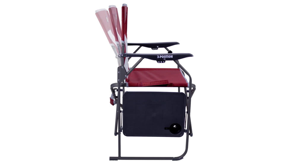GCI Outdoor 3-Position Directors Chair with Ottoman, Cinnamon, 3positdirectorschairottoman