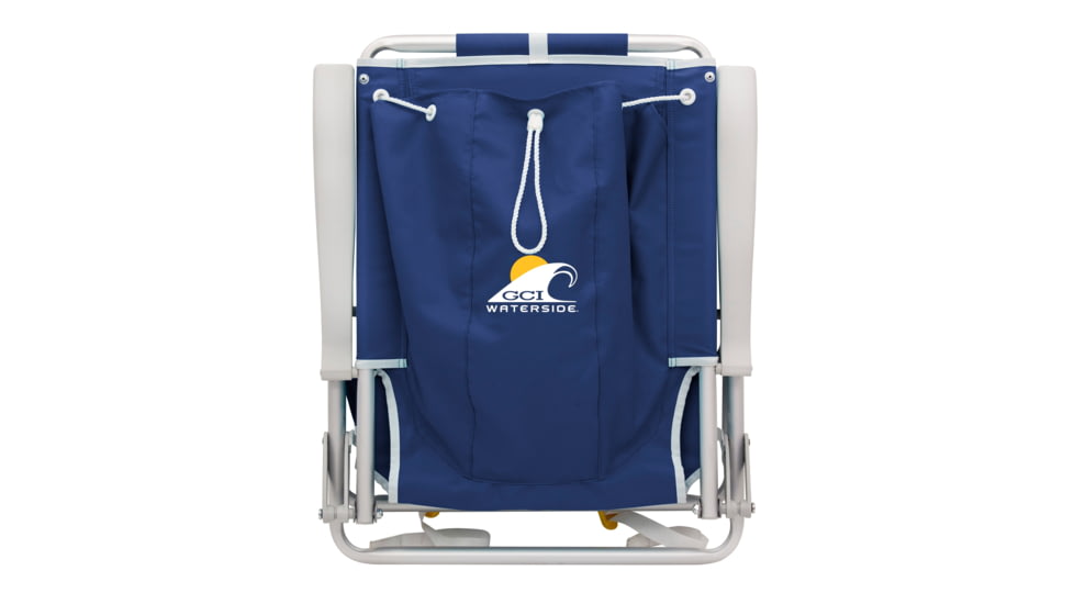 GCI Outdoor Backpack Beach Chair, Nautical Blue, backpack-beach-chair
