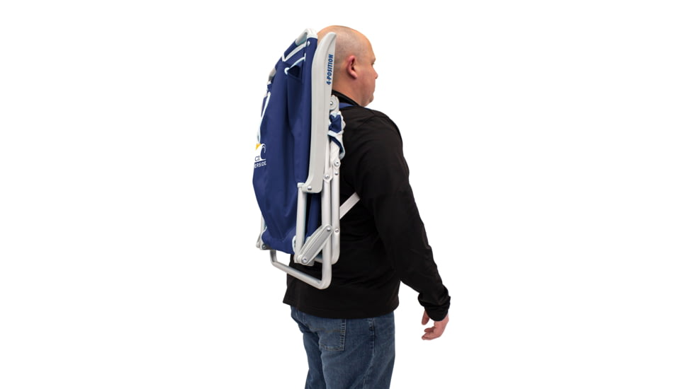 GCI Outdoor Backpack Beach Chair, Nautical Blue, backpack-beach-chair