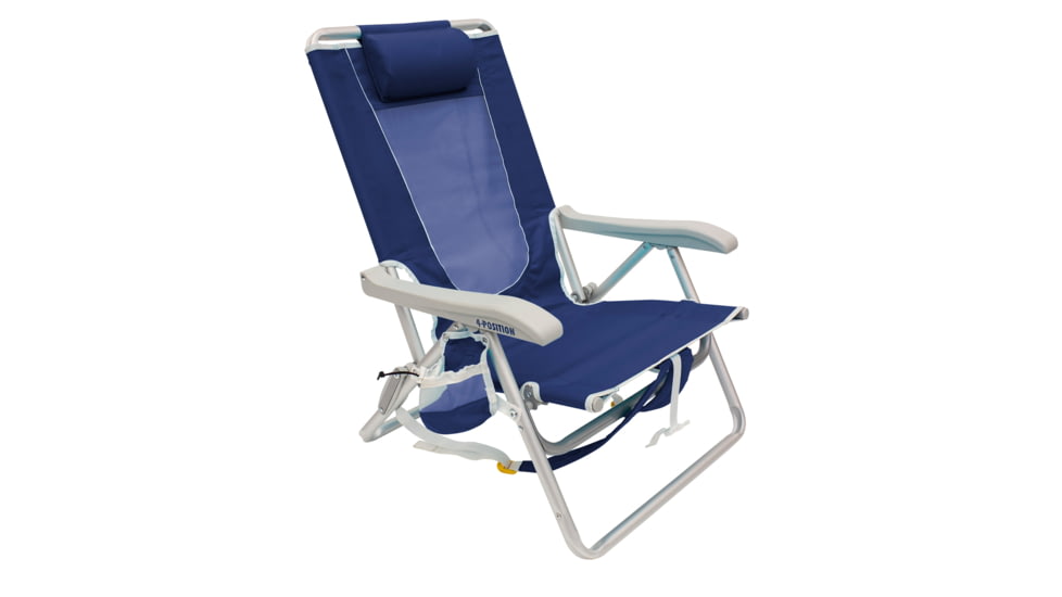 GCI Outdoor Backpack Beach Chair, Nautical Blue, backpack-beach-chair